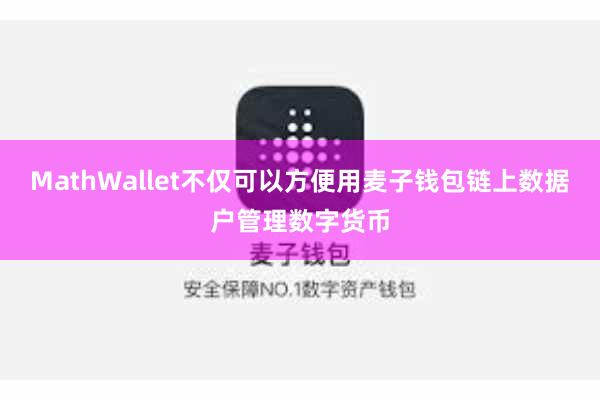 MathWallet不仅可以方便用麦子钱包链上数据户管理数字货币
